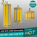 15w 189mm R7S lamp dimmable 5w 8w 15w top quality COB LED Lamp
